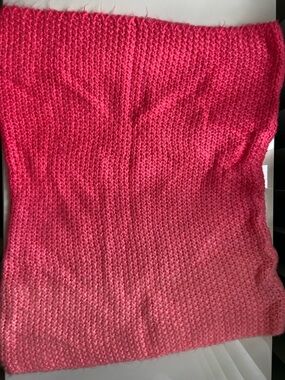 Cozy Pink Knit Infinity Scarf